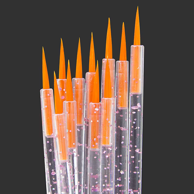 GLAMLASH 50 pièces brosse Eyeliner jetable ombre à paupières Eyeliner baguette brosse cosmétique Ext