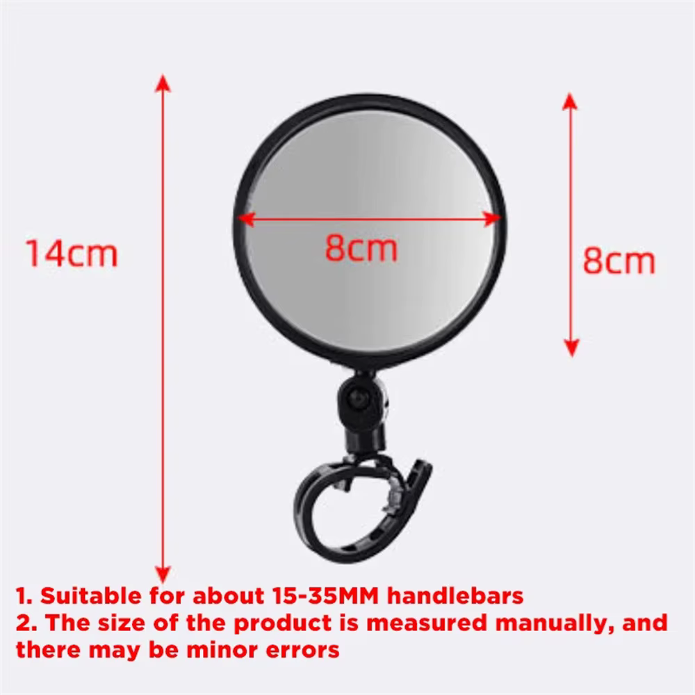 Rétroviseur de vélo universel, rotation réglable, grand Angle, guidon de cyclisme, accessoires pour