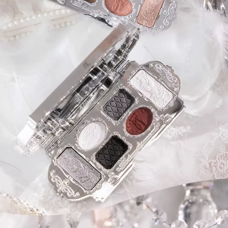 Flower Knows – Palette de fards à paupières de Ballet, cygne noir, mat, fin, scintillant, perle, omb