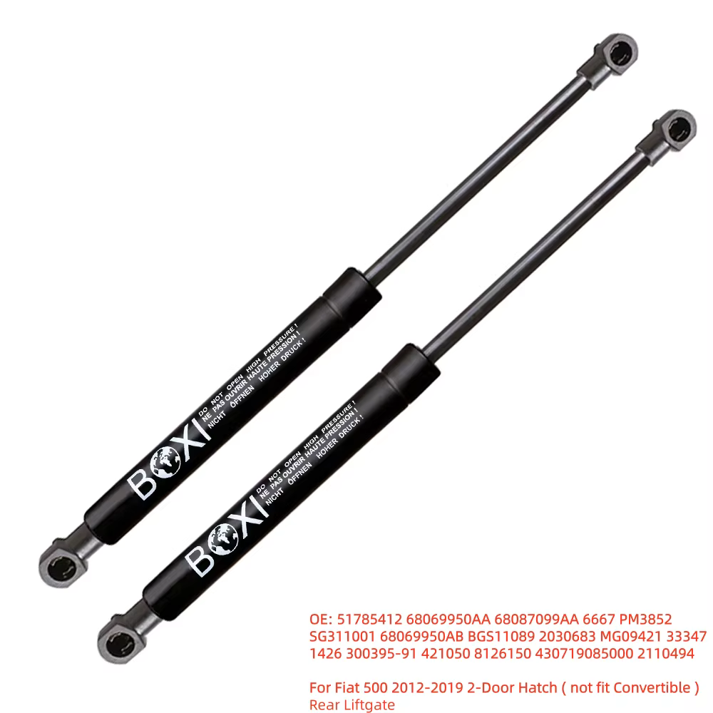 BOXI 2 pièces vérins de levage de hayon arrière pour Fiat 500 2012-2019 2 portes (non compatible ave