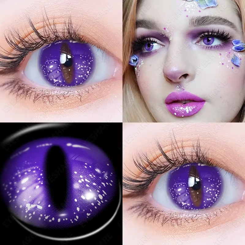 Cosplay lentilles de Contact de couleur pour les yeux maquillage Halloween beauté lentilles de Conta