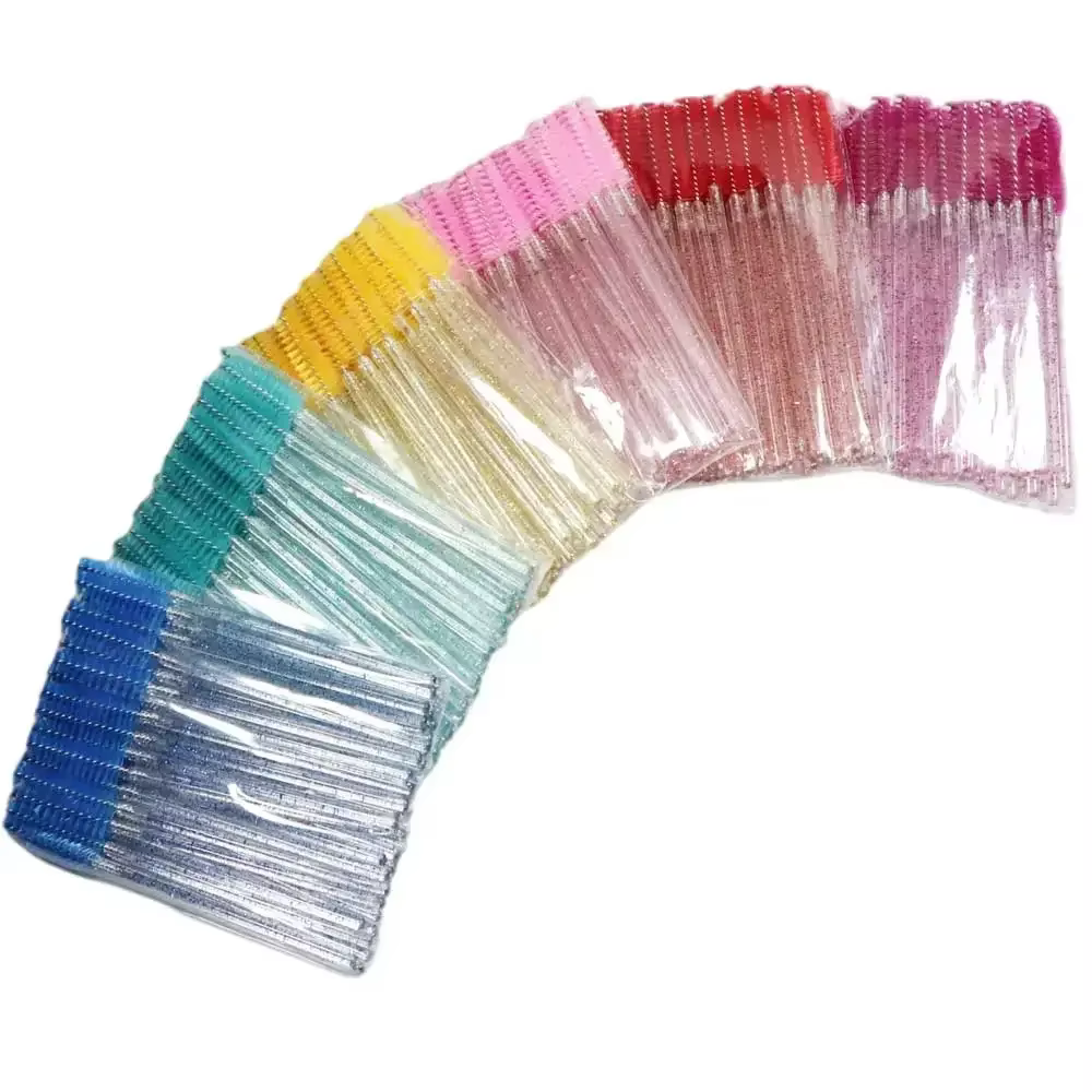 Brosse à cils jetable en cristal, peigne, Extension de cils, baguettes de Mascara, maquillage profes