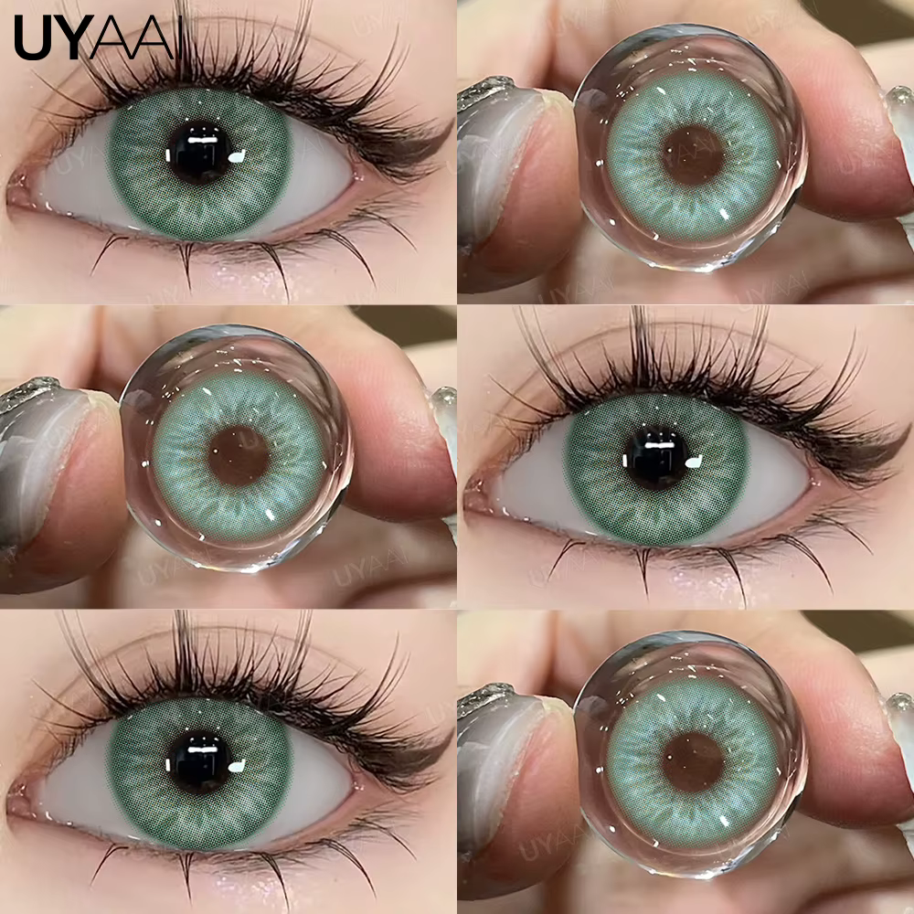 Lentilles de contact colorées UYAAI Siri Green, lentilles de maquillage PATTAYA Green, lentilles de