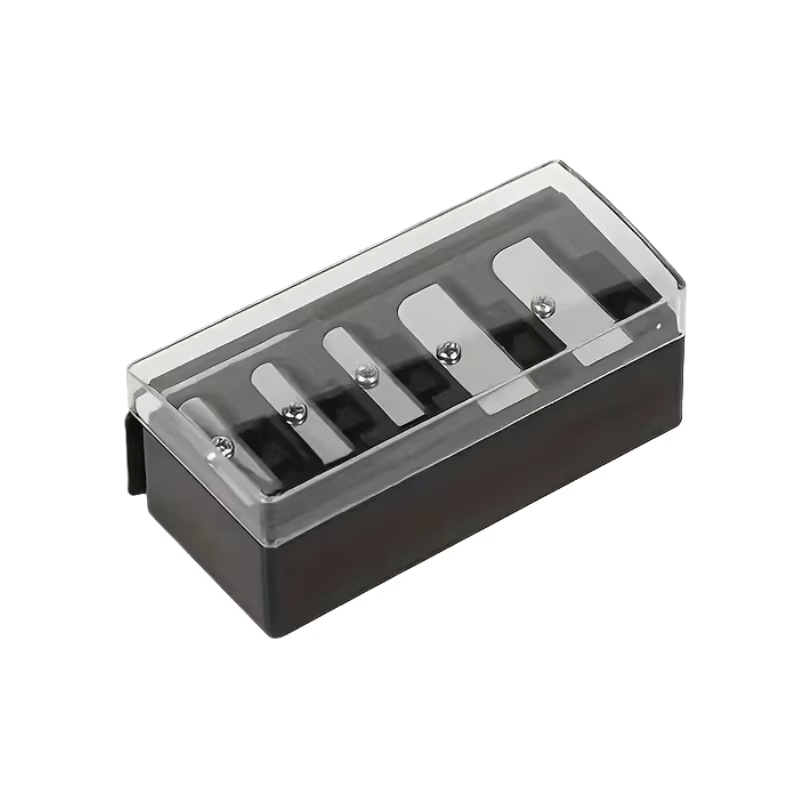 Taille-crayon de maquillage à 5 trous, opération manuelle, crayon à sourcils, affûtage lisse pour l'