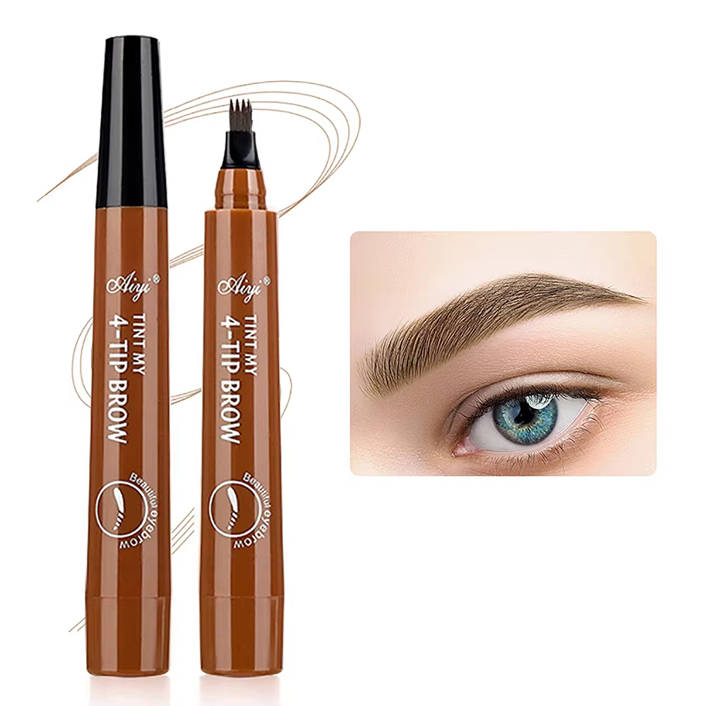 Crayon à sourcils à quatre branches, crayon à sourcils à quatre extrémités, durable, non taché, rési