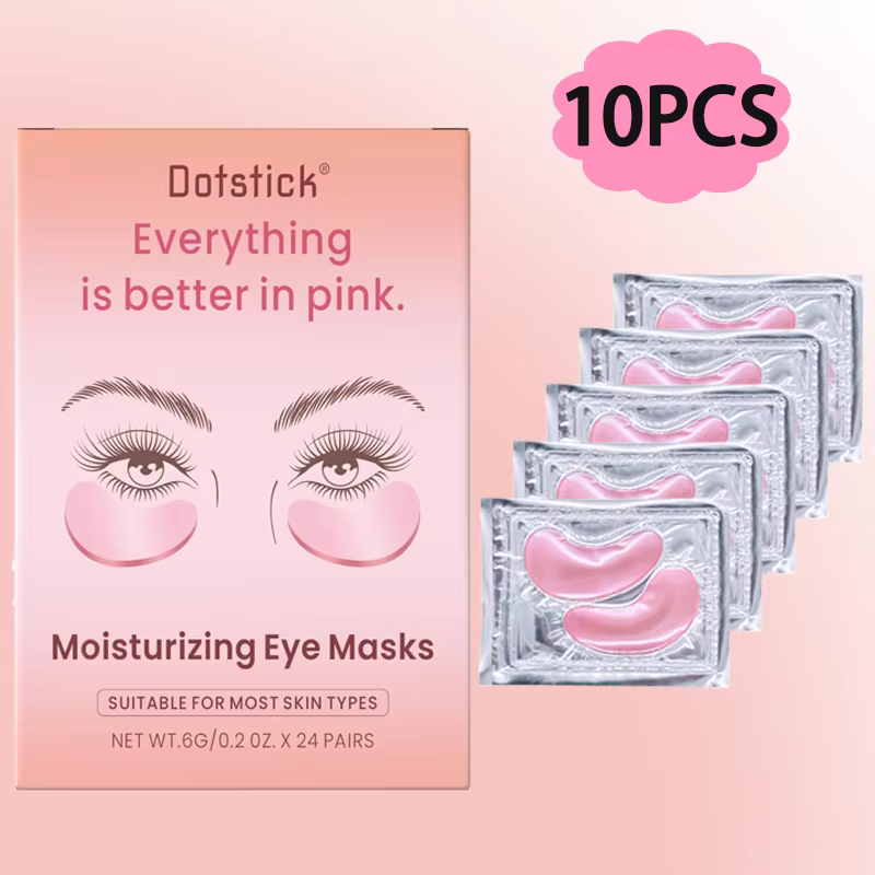 💖 10 patchs hydratants roses pour les yeux | Soins oculaires hydratants et revitalisants pour ra