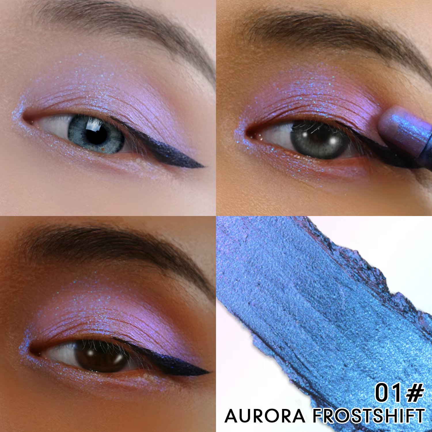 CHARMACY stylo fard à paupières Multichrome Double tête ombre à paupières Multichrome paillettes pou