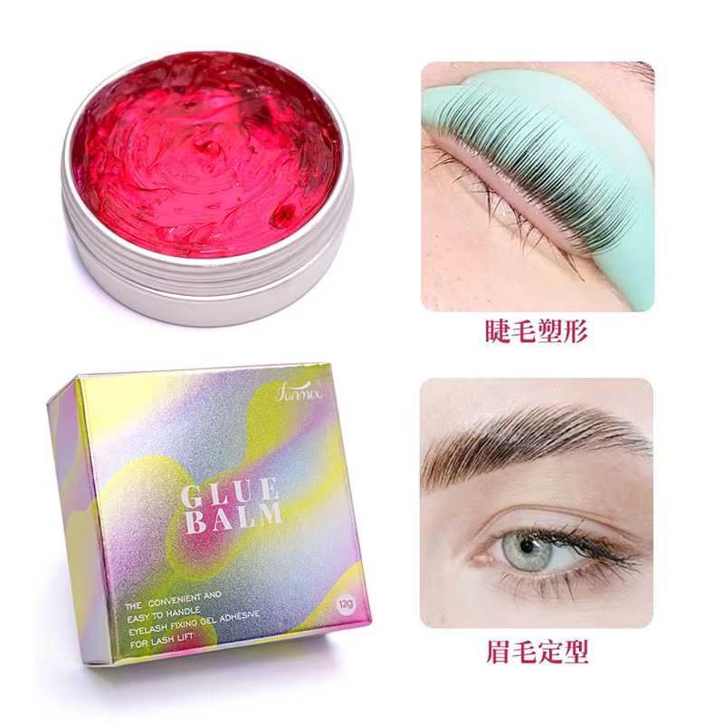 Baume à colle solide pour Lifting des cils, adhésif fort collant Non irritant, parfumé, outil de rep