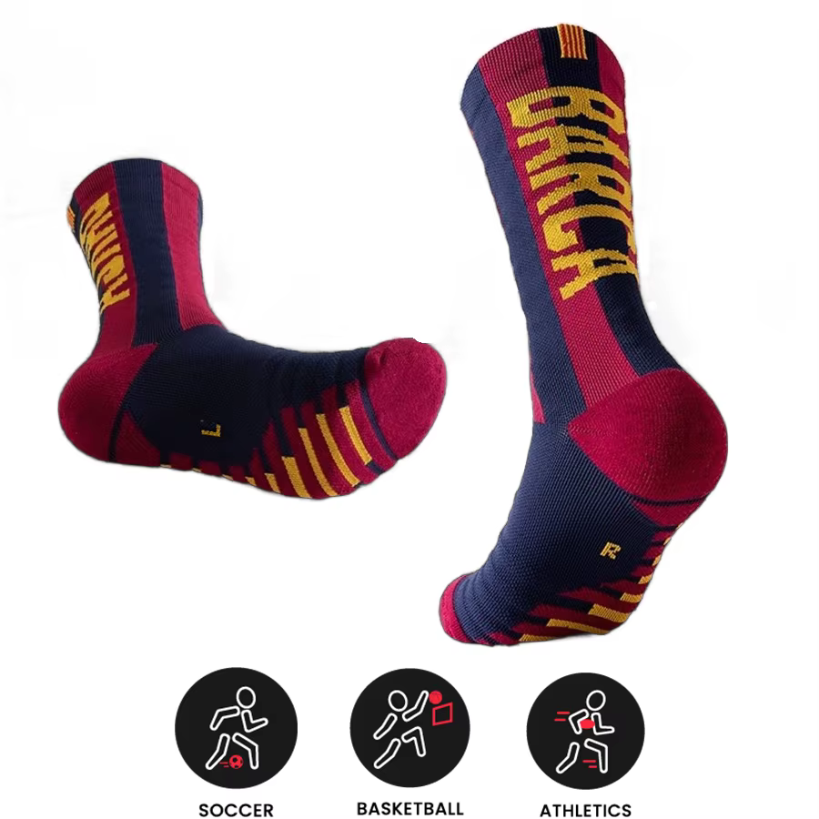 Chaussettes d'entraînement antidérapantes Star pour adultes, 1 paire, respirantes, pour équipes spor