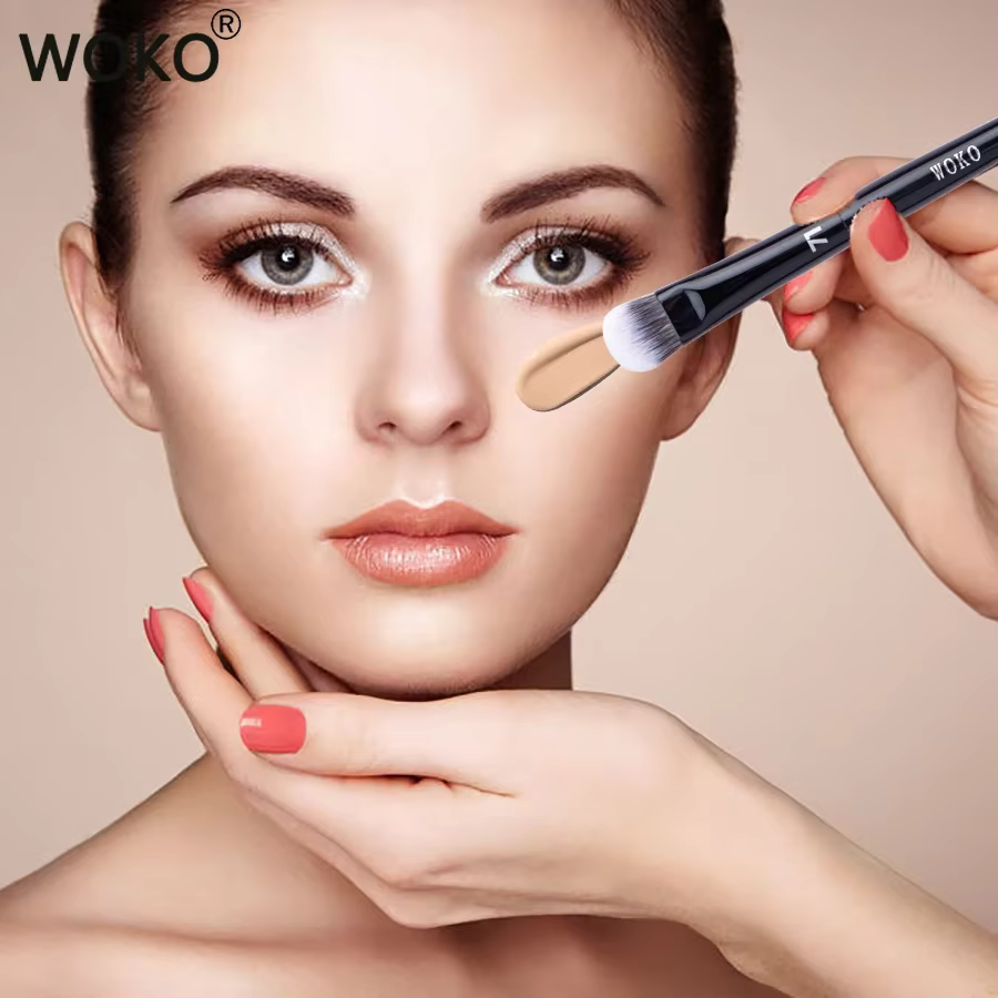 Pinceau professionnel pour anti-cernes et crème liquide, accessoire de maquillage, 71 pièces