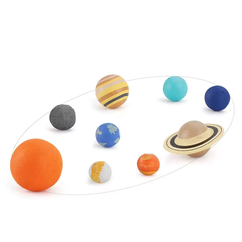 Simulation du système solaire, système planète cosmique, figurines de l'univers de la terre, matérie