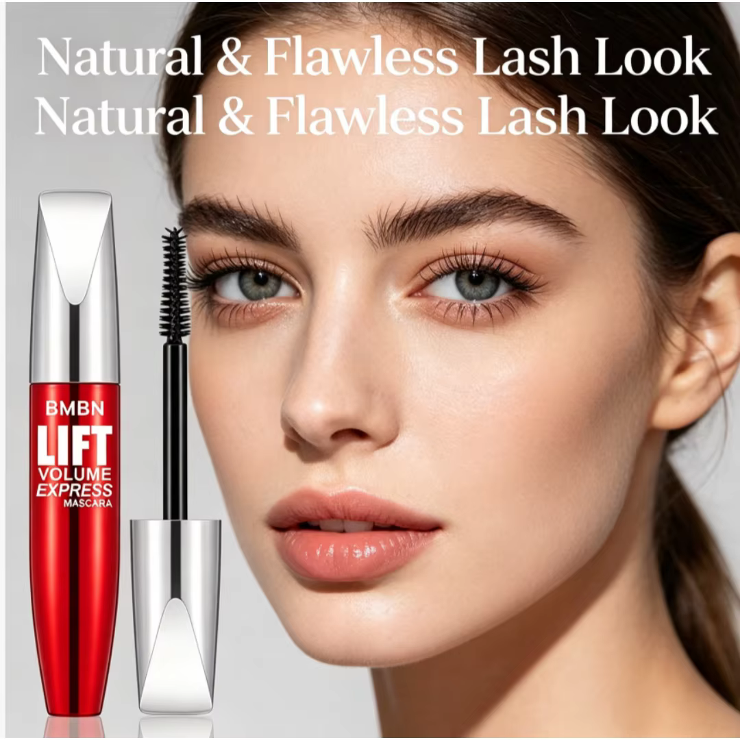 Mascara waterproof longue tenue, sans bavures, volumisant, allongeant et recourbant, effet extension