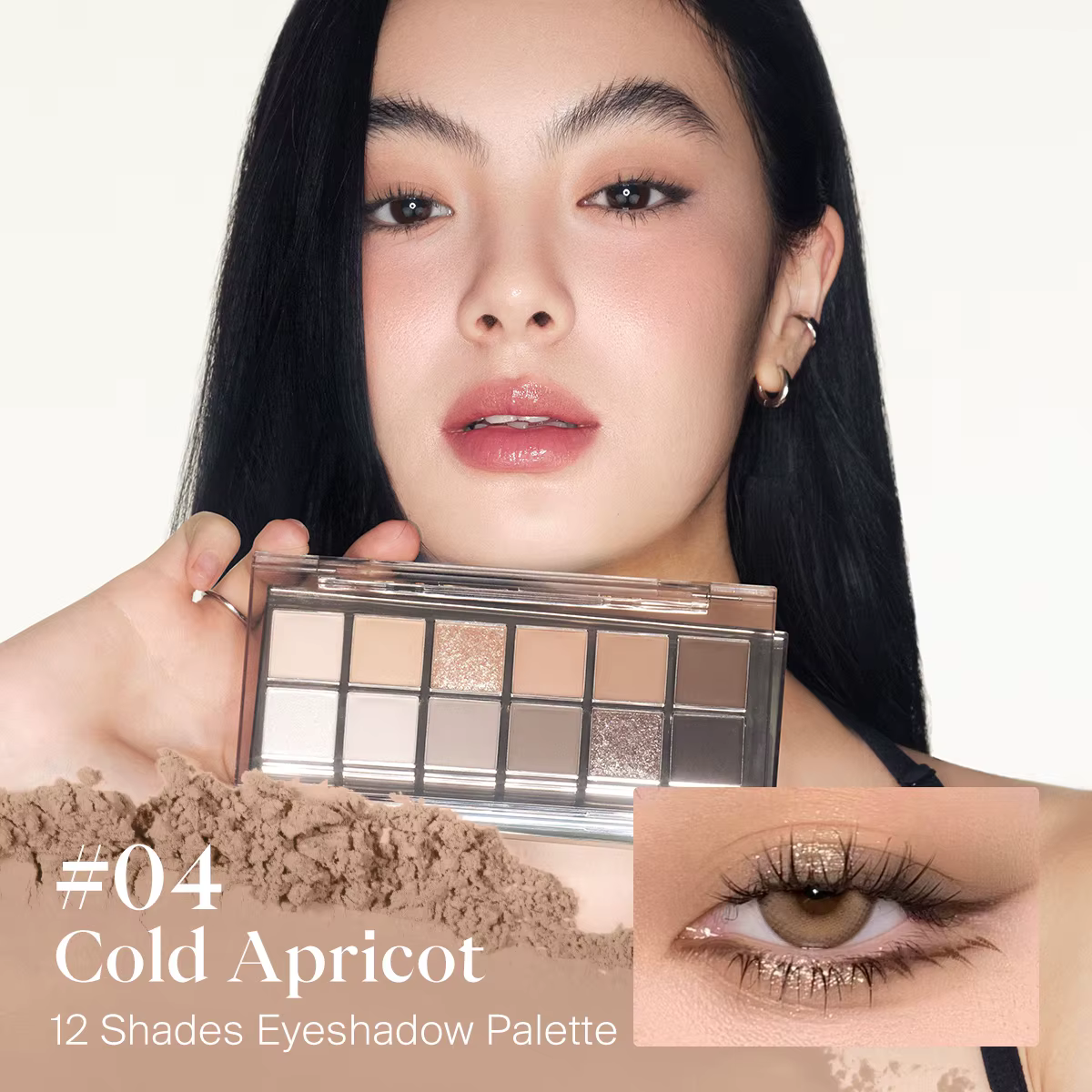 JOOCYEE Palette de fards à paupières 12 nuances