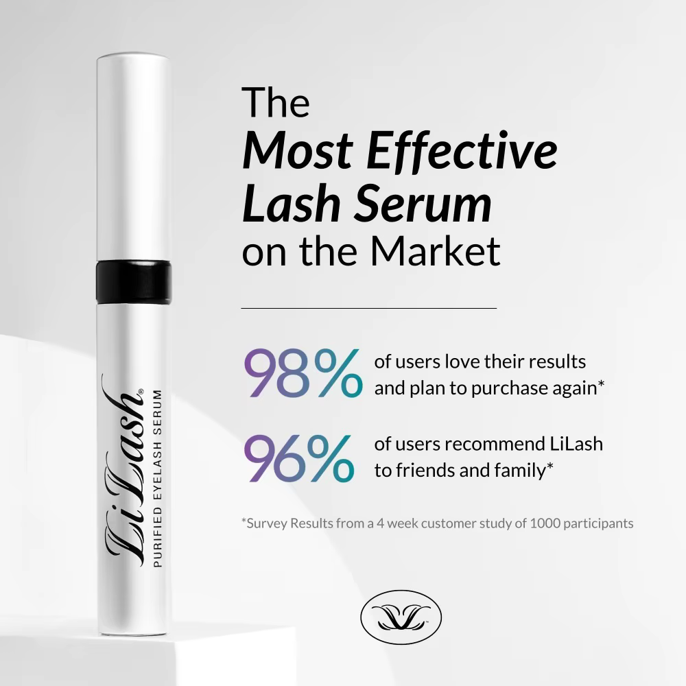 Sérum pour cils purifié LiLash Original pour cultiver des cils plus longs et plus complets rehausseu
