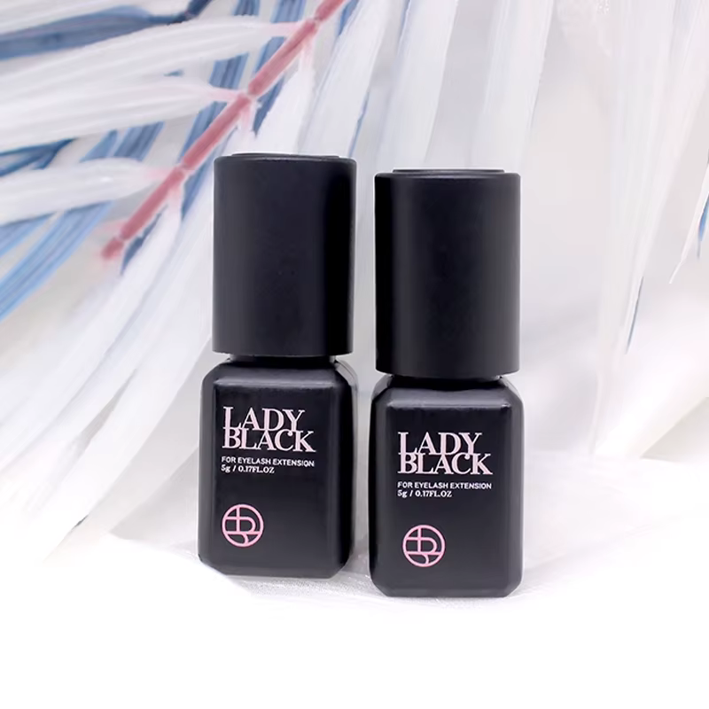 Colle noire originale pour Extension de cils, 10 bouteilles, avec sac Original, faible Irritation, 5