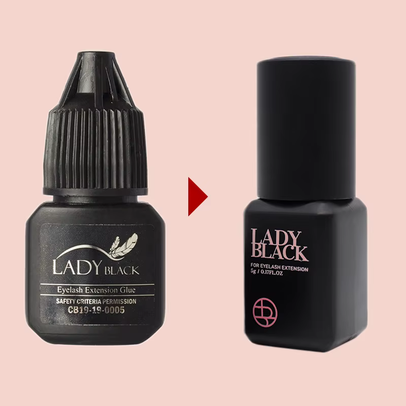 Colle à cils noirs pour femmes, 5 bouteilles, séchage coréen, plus rapide, Extensions de faux-cils,