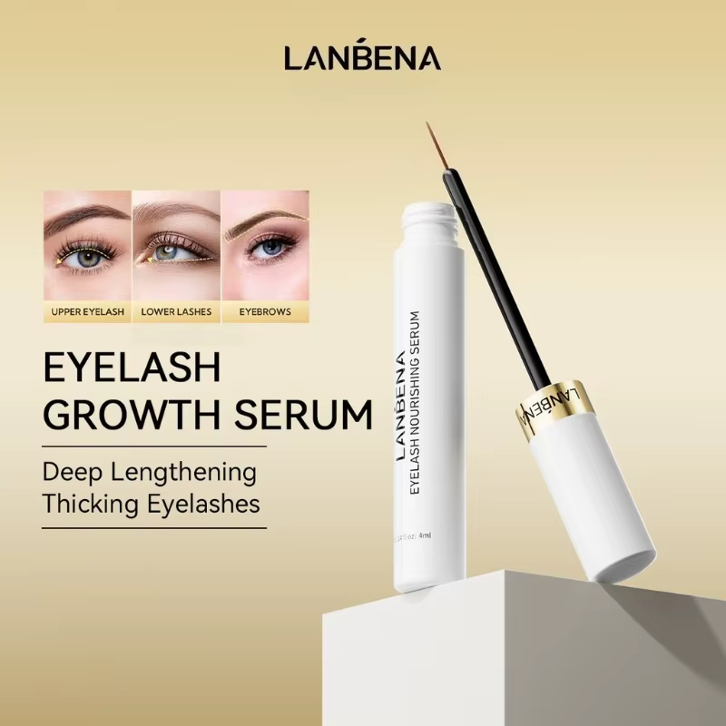 LANBENA sérum pour la croissance des cils rehausseur de cils cils plus longs plus épais rehausseur d