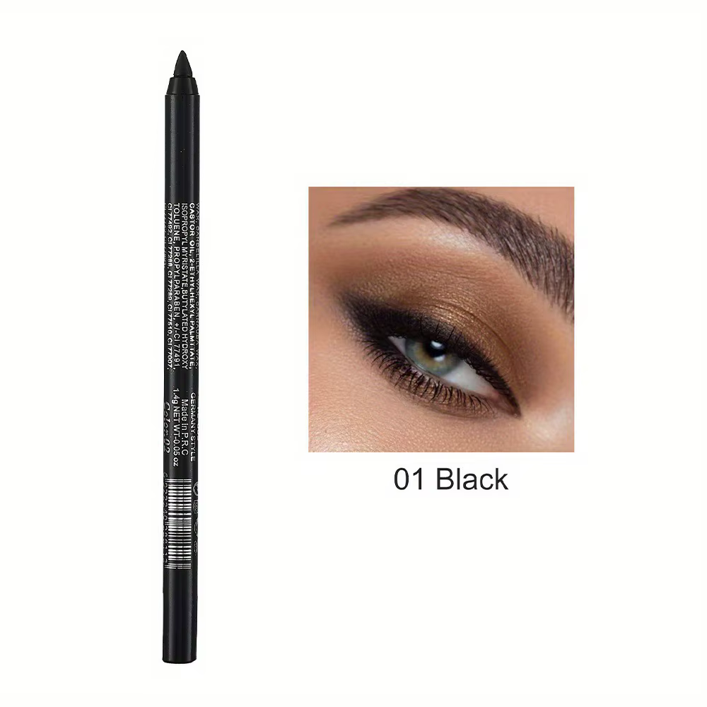 Stylo Eyeliner coloré 6 couleurs, haute pigmentation, nacré, scintillant, métallique, Smokey Punk Go