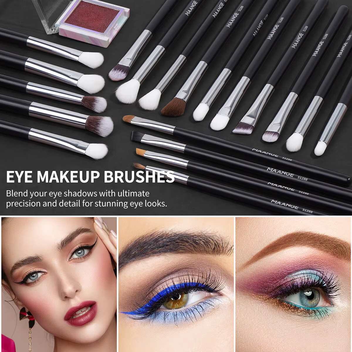 Ensemble de pinceaux de maquillage professionnels, 30 pièces, outils de beauté cosmétiques, fond de