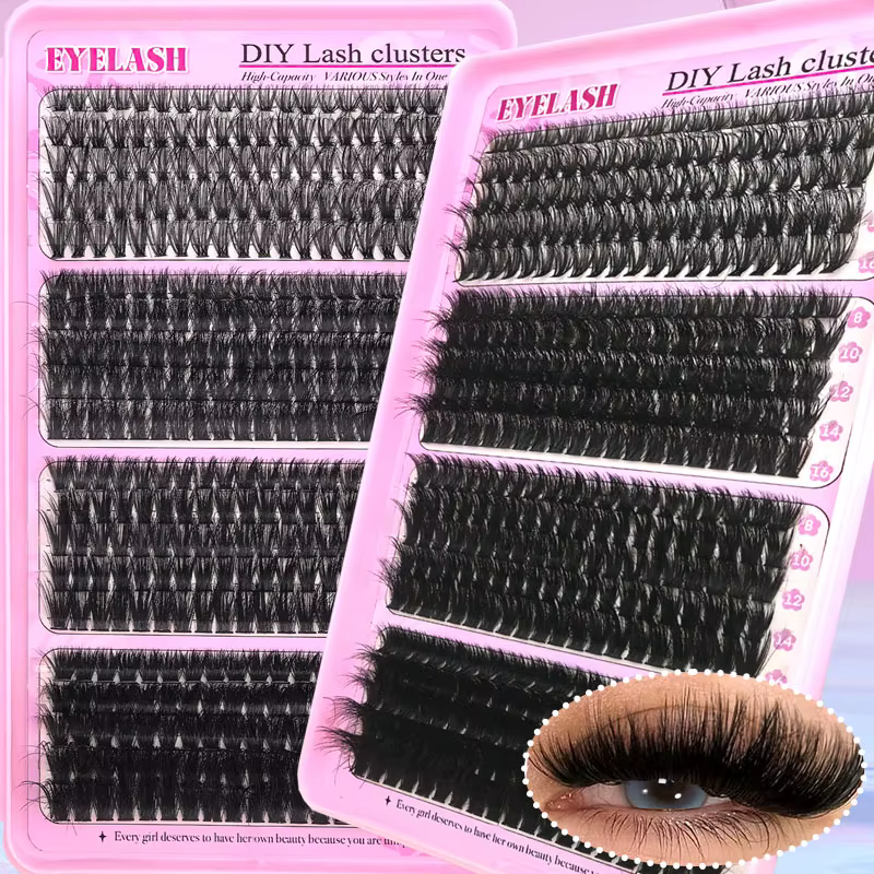 400/320 pièces grappes de cils moelleux Extensions de cils individuelles 4 Styles mélangés 40D 60D 8