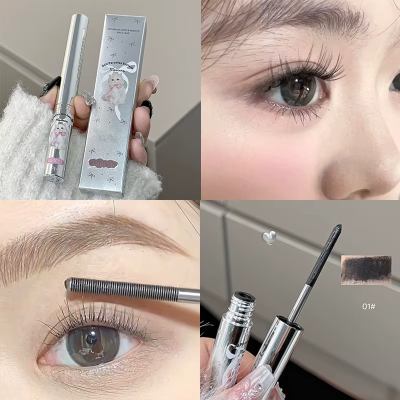 Mascara allongeant les cils, imperméable, longue durée, soyeux, noir, marron, Extension de cils, maq