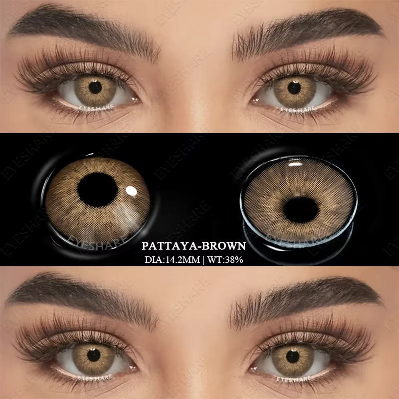 AMARA-Lentilles de contact colorées pour myopie avec dioptries, lentilles à la mode pour les yeux, l