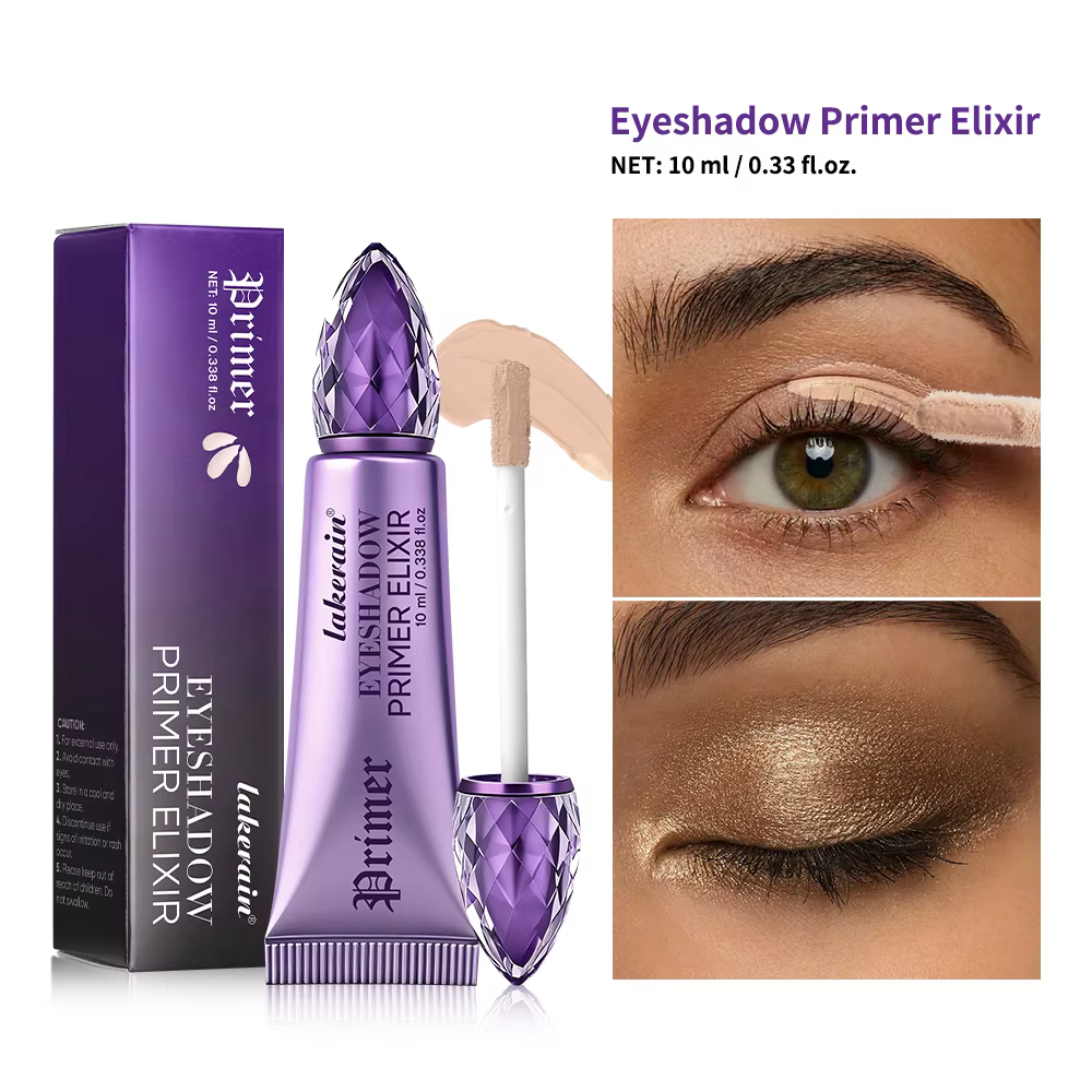 Base de Maquillage pour les Yeux Lissante et Anti-Plis, Imperméable, Longue Tenue, Teinte Translucid
