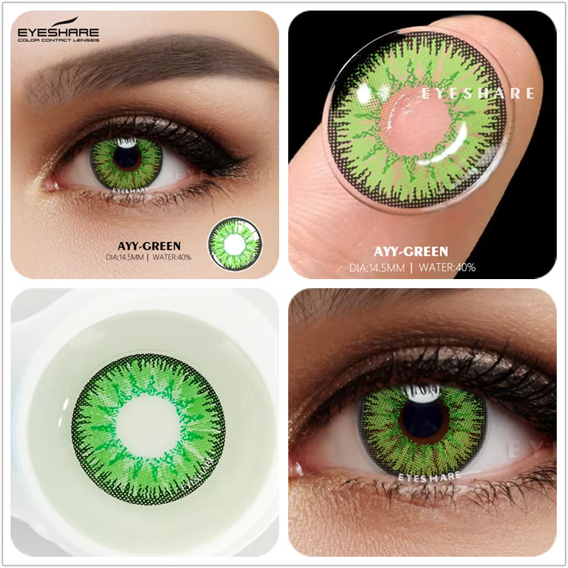 EYESHARE – lentilles de Contact de couleur pour les yeux, Cosplay, à la mode, rouge et bleu, à usage