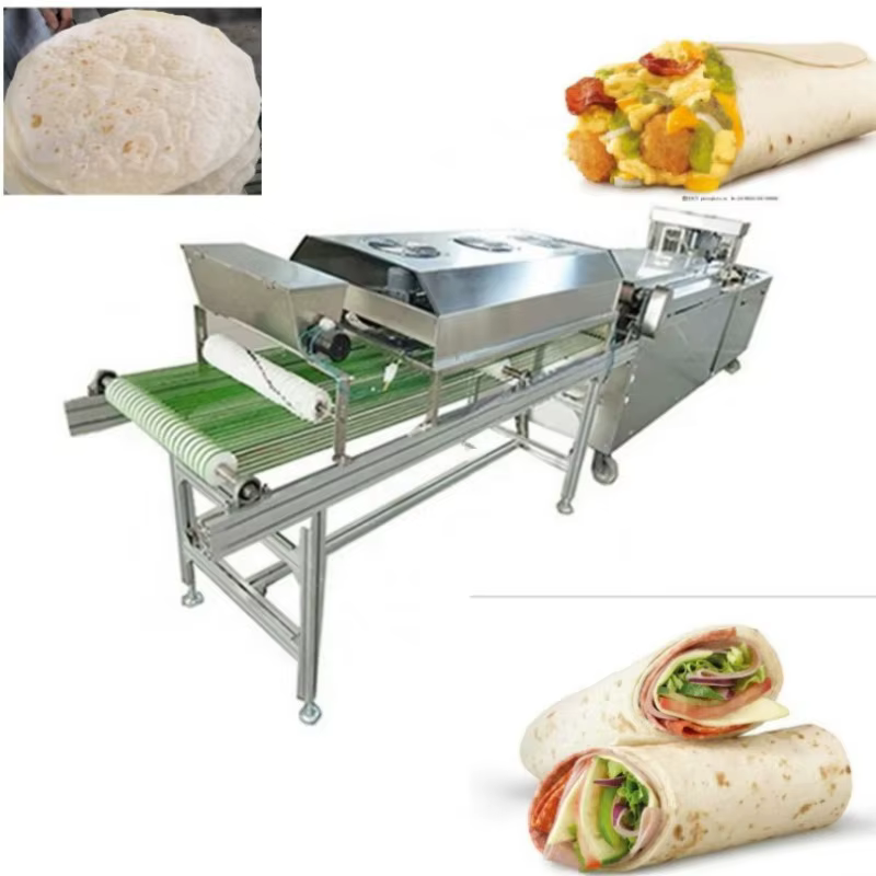 Machine à fabriquer des tortillas de farine mexicaines, du pain arabe pita, du naan, du paratha, du