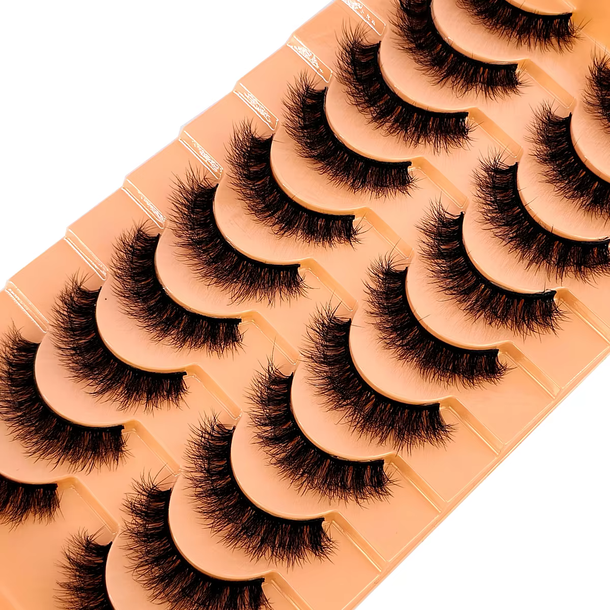 Nouveau 10 paires de Cils maquillage doux moelleux 3D vison Faux Cils épais fait à la main Volume vi