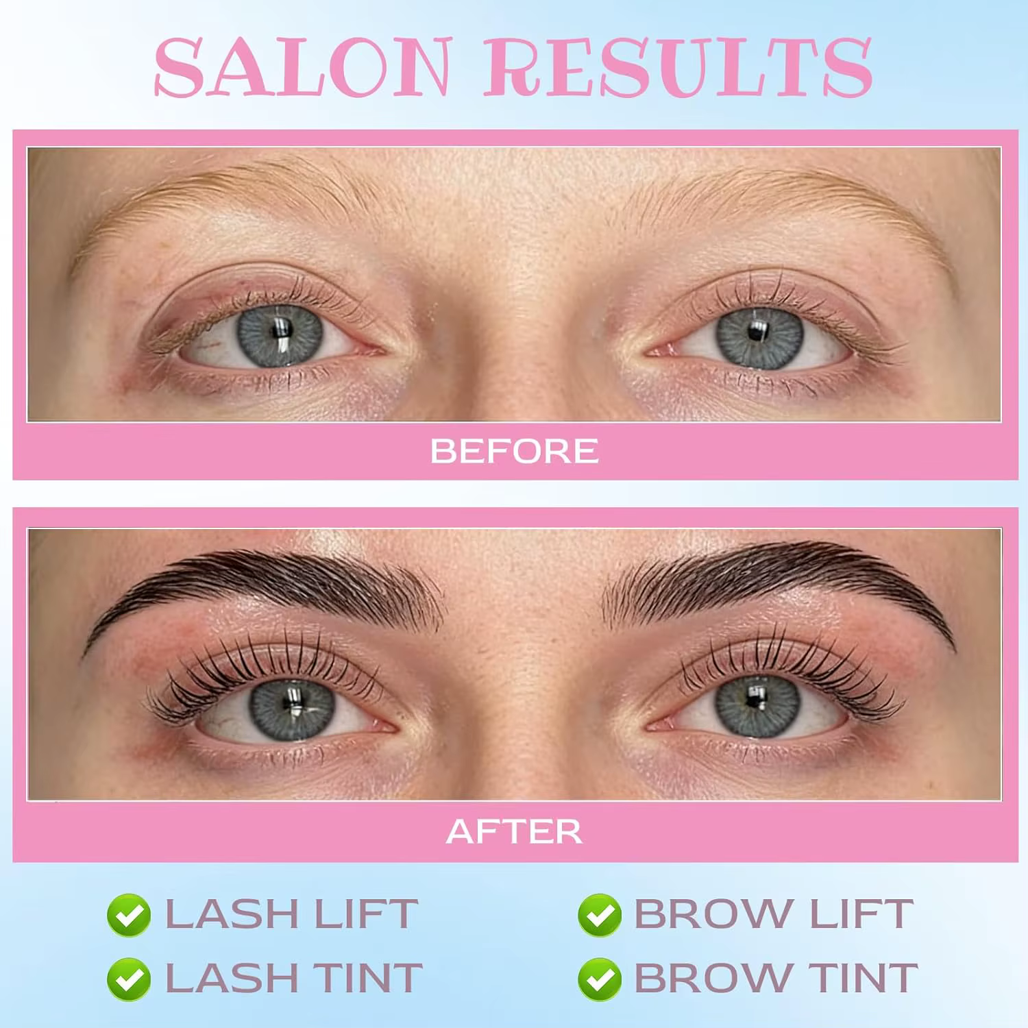 Kit Lomansa Lash Lift et Coloration Noir Intense pour Cils – Tenue Forte 4 Semaines, Courbure Nature