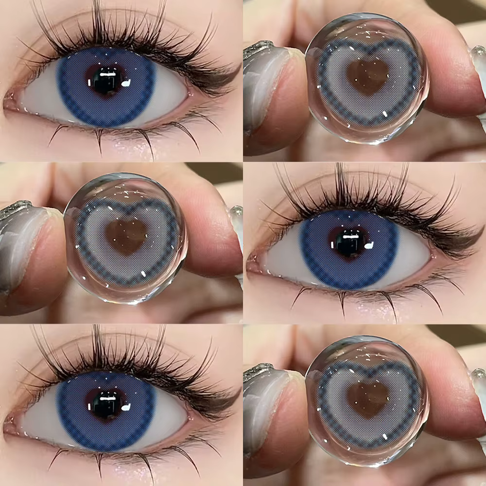 UYAAI couleur Contact maquillage lentille bleue élèves colorés pour l'occasion annuelle beauté oeil