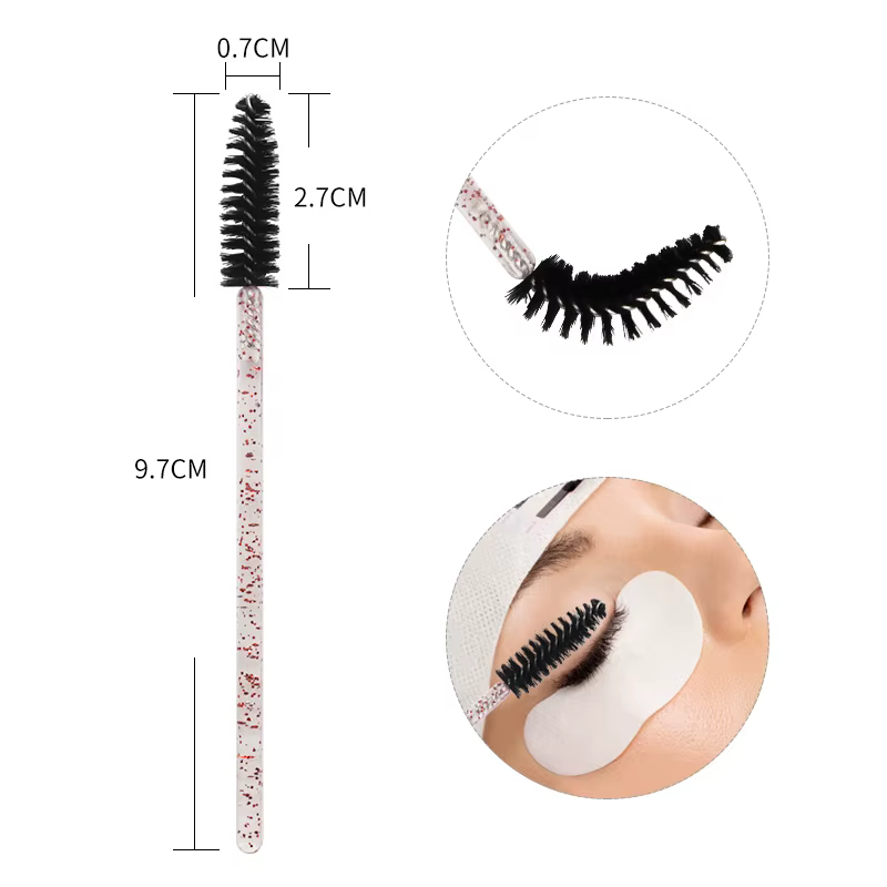 500 pièces brosses à cils Kits de brosses d'extension de cils outil de maquillage pour cils baguette