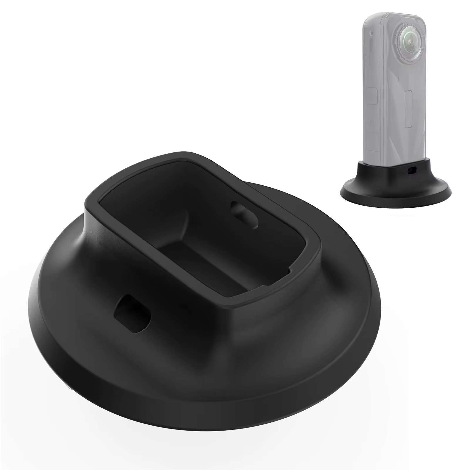 Support de base de bureau pour station d'accueil fixe adhésive pour Insta360 X5, (bas avec autocolla