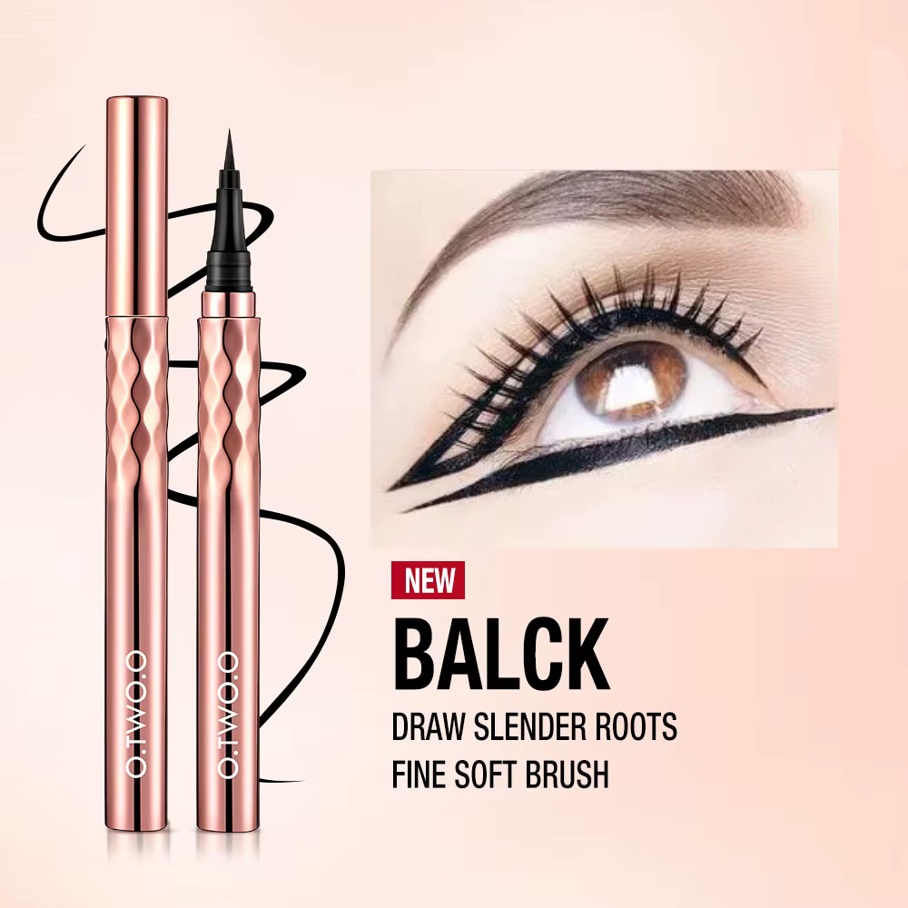 O.TWO.O crayon Eyeliner noir ligne mince facile à dessiner stylo Eyeliner imperméable longue durée e
