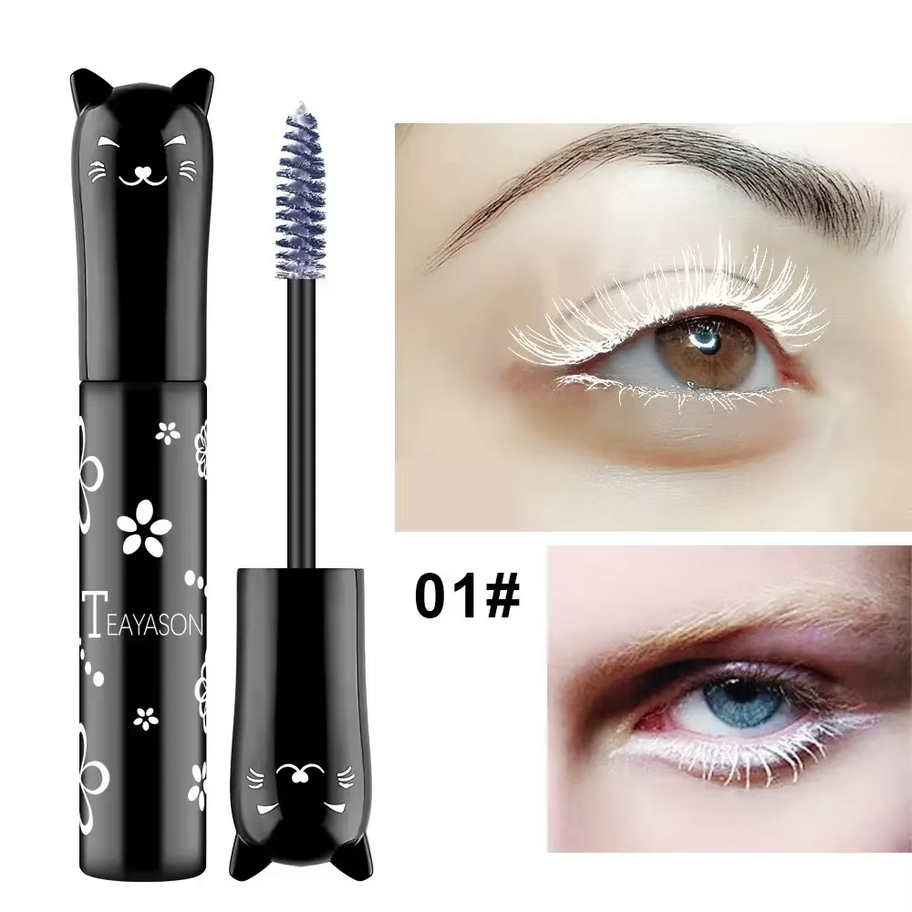 Mascara 6 couleurs imperméable à l'eau séchage rapide cils boucles Extension maquillage cils bleu ro