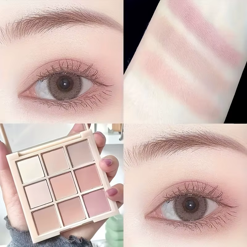 Palette de fards à paupières multifonctionnels, 9 couleurs, diverses nuances, hydratant longue durée