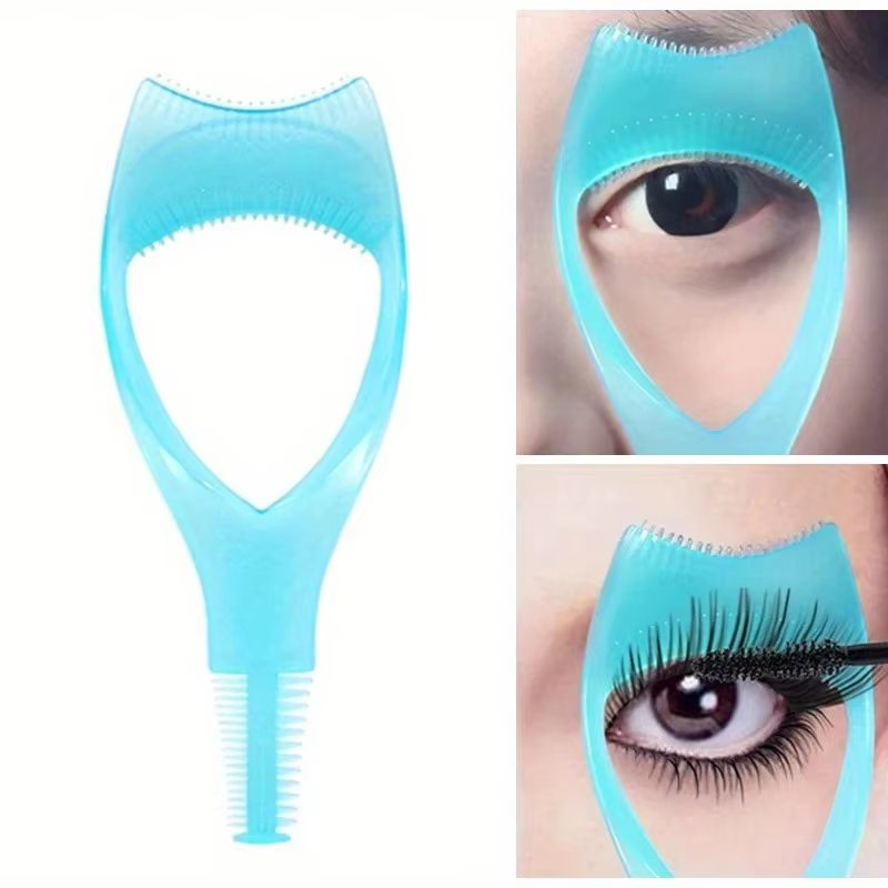 Modèle applicateur de Mascara 3 en 1 avec protection et étui pour recourbe-cils, support pour Eyelin