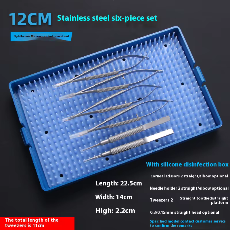 Ensemble d'Outils pour Paupières en Acier Inoxydable, Pinces avec Ciseaux à Dents