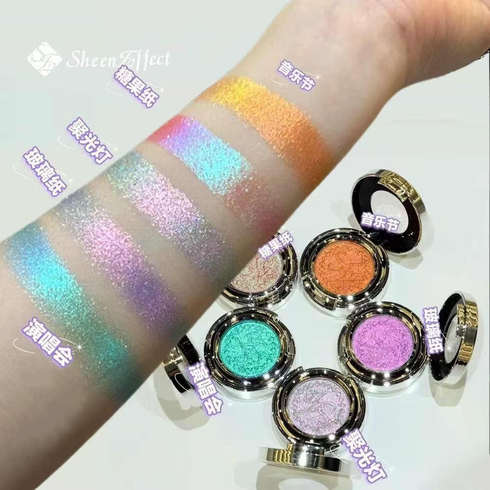 Sheeneffect Chameleon fard à paupières couleur unique maquillage pour les yeux super scintillant lon