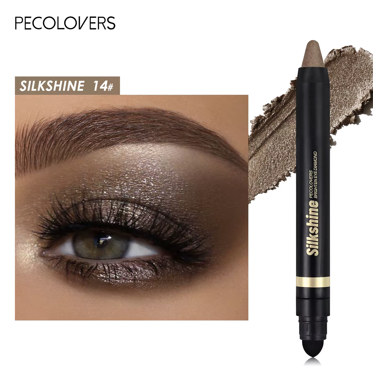 Crayon imperméable pour fard à barrage, stylo surligneur, outil de maquillage, fard à barrage smoky,