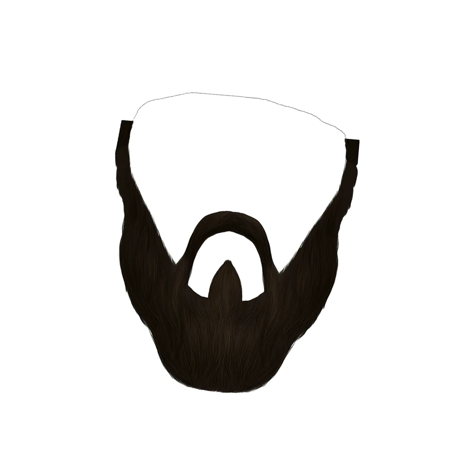 Fausse barbe, fausses moustaches pour fête costumée, barbe en flanelle pour maquillage et déguisemen
