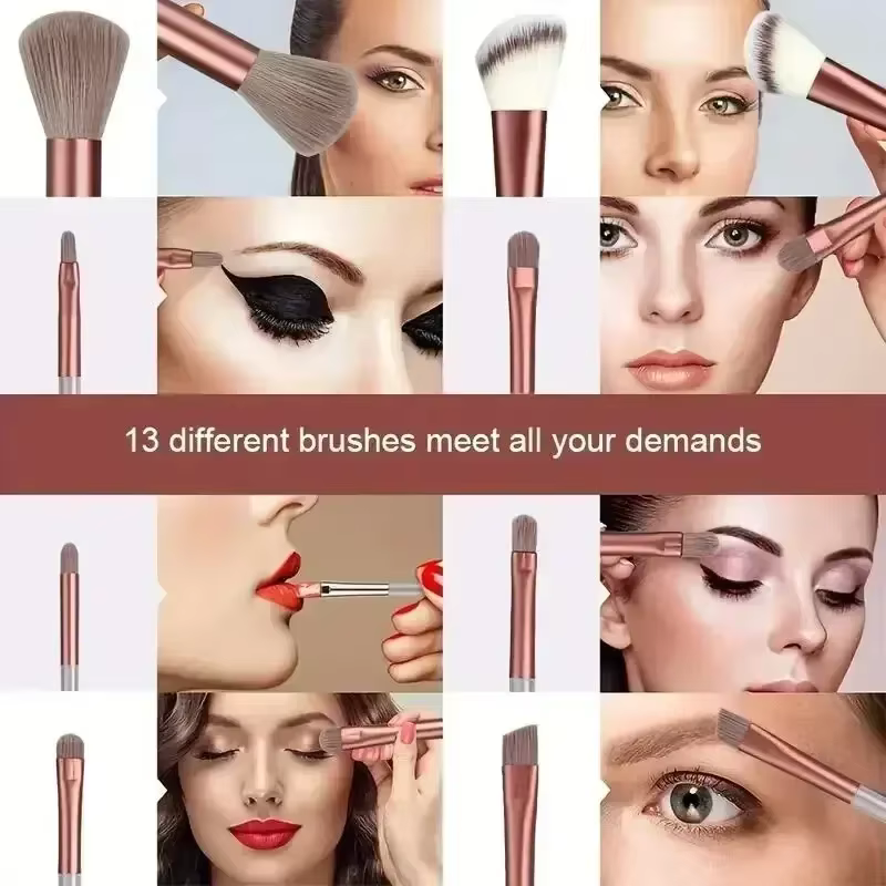 Ensemble de pinceaux de maquillage, doux et moelleux, professionnel, fond de teint cosmétique, poudr