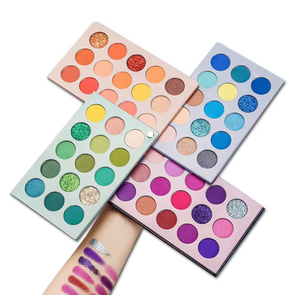 Palette de fards à paupières 60 couleurs, maquillage pour les yeux, cosmétique, paillettes, mat, nu,