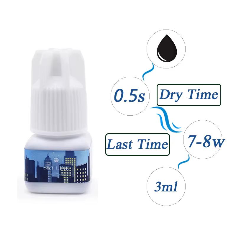 SKY colle 5ml dame colle noire individuelle séchage rapide Extensions de cils colle outil de maquill