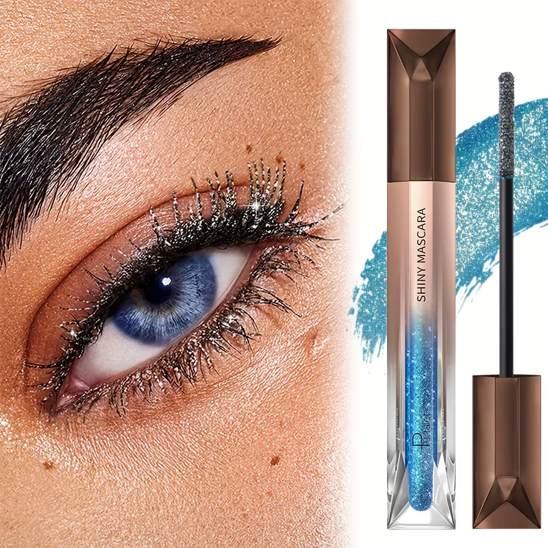 Mascara scintillant à paillettes, longue durée, effets, imperméable, anti-taches, mascara diamant éc