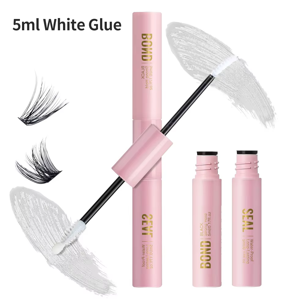 Colle adhésive 2 en 1 pour extensions de cils, 5ml, maquillage pour grappes de cils, colle adhésive 