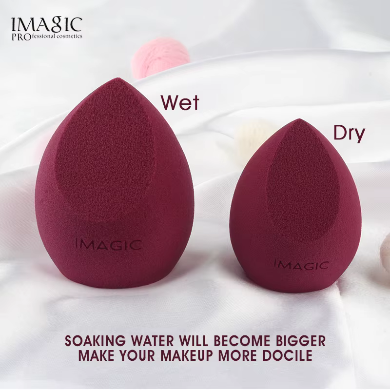 IMAGIC 10 pièces éponge de maquillage bouffée humide et sèche éponge de maquillage douce professionn