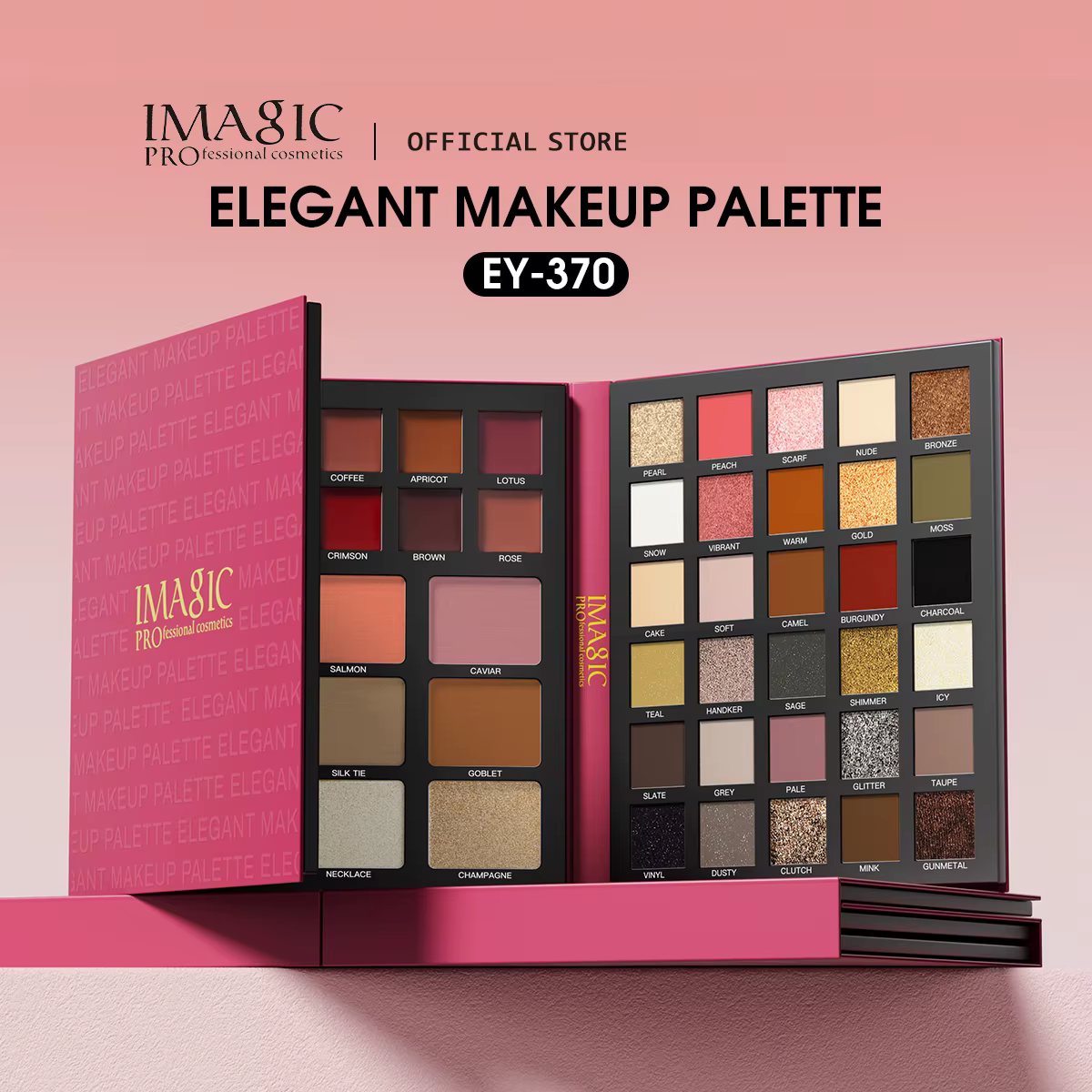 IMAGIC Palette de fards à paupières 5 en 1, 79 couleurs, non vol, longue durée, imperméable, EY-370