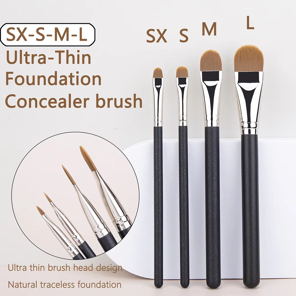212 pinceau à sourcils plat pinceaux de maquillage à sourcils ultra-minces pinceau Eyeliner plat min